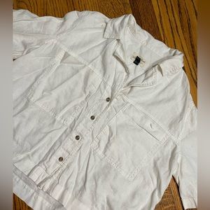 Cropped button up blouse